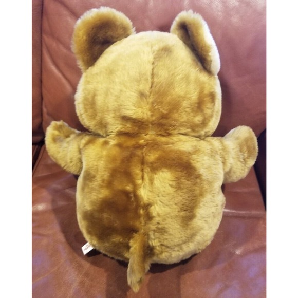 Rare Vintage 21" Carnival Style Cuddle Wit Brown Stuffed Bear Plush Toy - Picture 4 of 10